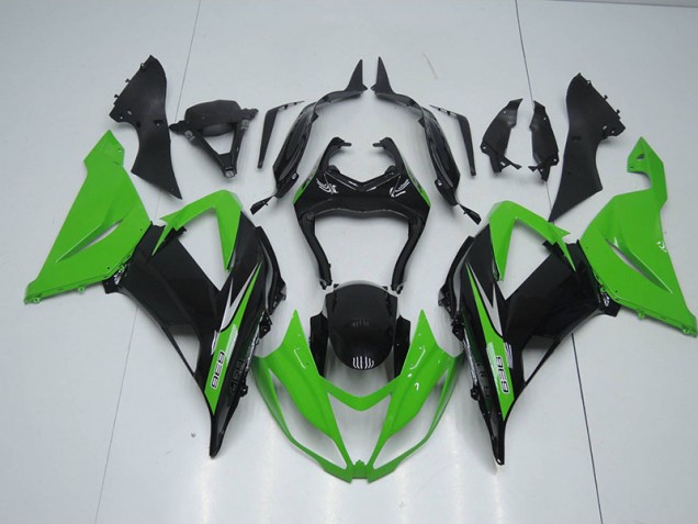 Custom 2013-2018 Black Green 636 Kawasaki ZX6R Bike Fairings Custom 2013-2018 Black Green 636 Kawasaki ZX6R Bike Fairings