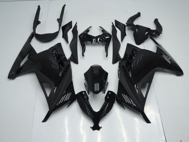 Aftermarket 2013-2016 Black Kawasaki ZX300R Motorcycle Bodywork