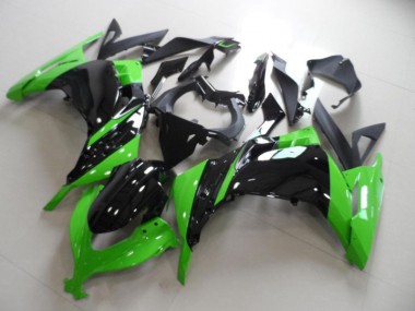 Aftermarket 2013-2016 Black Green Kawasaki ZX300R Motorbike Fairing Kits