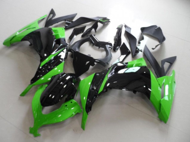 Aftermarket 2013-2016 Black Green Kawasaki ZX300R Motorbike Fairing Kits