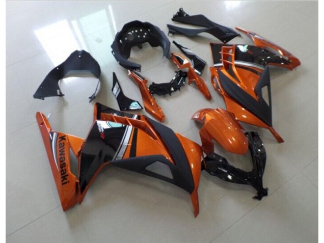 Aftermarket 2013-2016 Black Orange Kawasaki ZX300R Motor Fairings