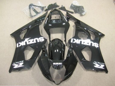 Custom 2003-2004 Black White Decal Suzuki GSXR1000 Motor Bike Fairings