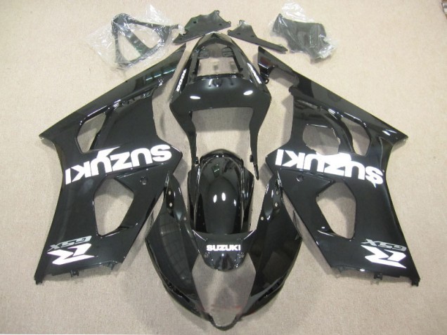 Custom 2003-2004 Black White Decal Suzuki GSXR1000 Motor Bike Fairings Custom 2003-2004 Black White Decal Suzuki GSXR1000 Motor Bike Fairings