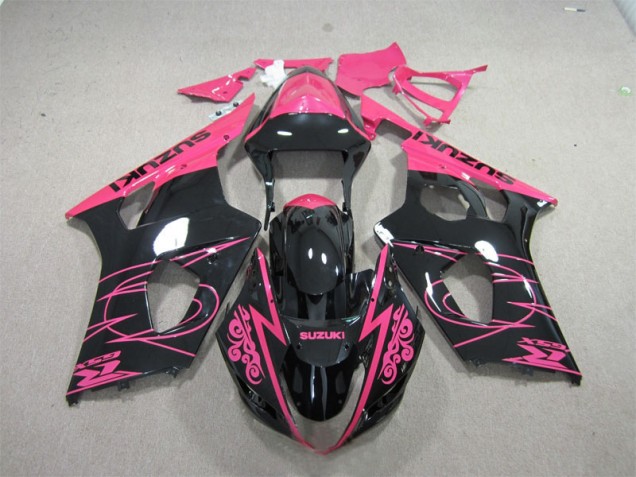 Custom 2003-2004 Pink Black Suzuki GSXR1000 Bike Fairing Kit Custom 2003-2004 Pink Black Suzuki GSXR1000 Bike Fairing Kit