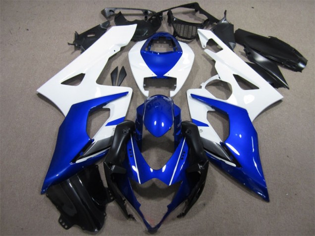 Custom 2005-2006 Blue White Suzuki GSXR1000 Motorcylce Fairings Custom 2005-2006 Blue White Suzuki GSXR1000 Motorcylce Fairings