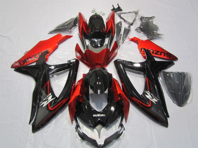 Custom 2007-2008 Black Red Suzuki GSXR1000 Motorbike Fairing Custom 2007-2008 Black Red Suzuki GSXR1000 Motorbike Fairing