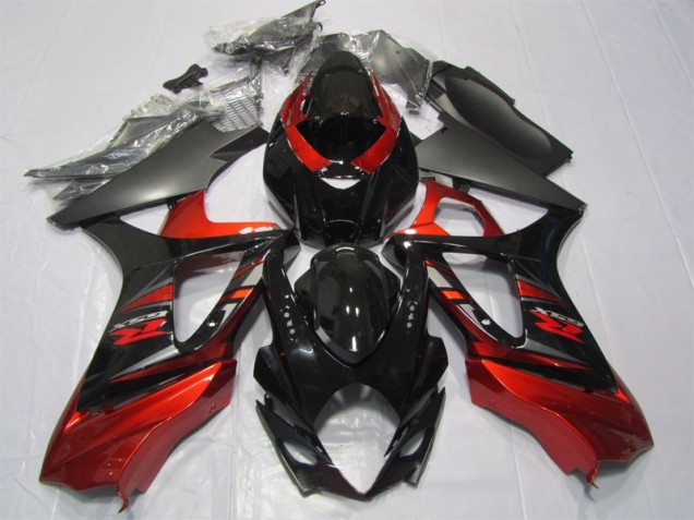 Custom 2007-2008 Black Red Suzuki GSXR1000 Motorcycle Fairing Kit Custom 2007-2008 Black Red Suzuki GSXR1000 Motorcycle Fairing Kit