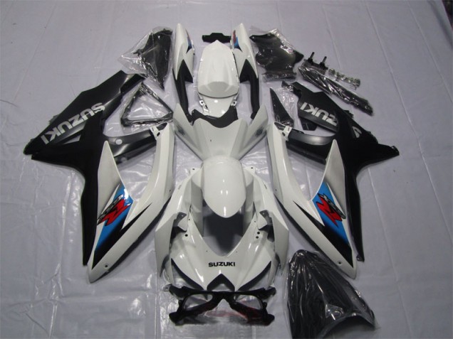 Custom 2007-2008 White Black Suzuki GSXR1000 Motor Bike Fairings Custom 2007-2008 White Black Suzuki GSXR1000 Motor Bike Fairings