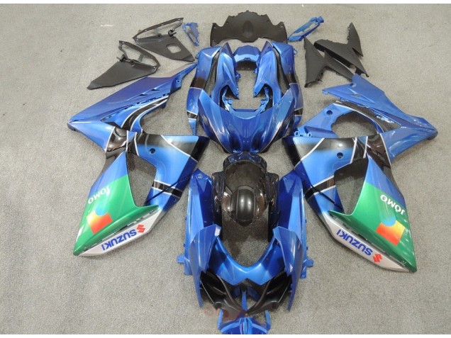Custom 2009-2016 Blue Green JOMO Suzuki GSXR1000 Motorcycle Replacement Fairings Custom 2009-2016 Blue Green JOMO Suzuki GSXR1000 Motorcycle Replacement Fairings