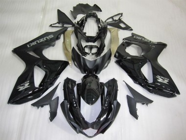 Custom 2009-2016 Black Suzuki GSXR1000 Bike Fairing Kit