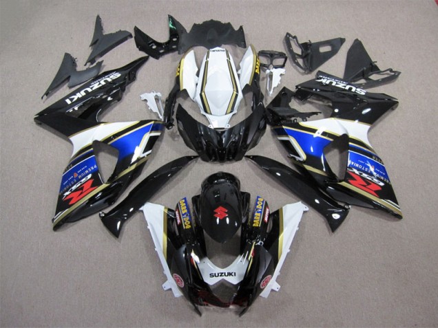 Custom 2009-2016 Black Blue White Dark Dog Suzuki GSXR1000 Motorcycle Bodywork Custom 2009-2016 Black Blue White Dark Dog Suzuki GSXR1000 Motorcycle Bodywork