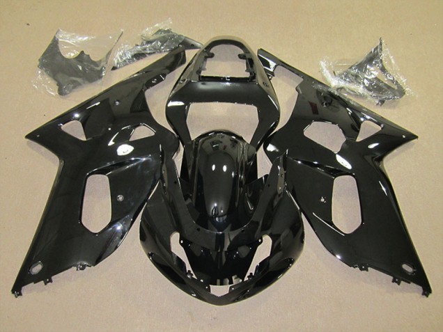 Custom 2001-2003 Black Suzuki GSXR600 Motorcycle Fairings Kit Custom 2001-2003 Black Suzuki GSXR600 Motorcycle Fairings Kit