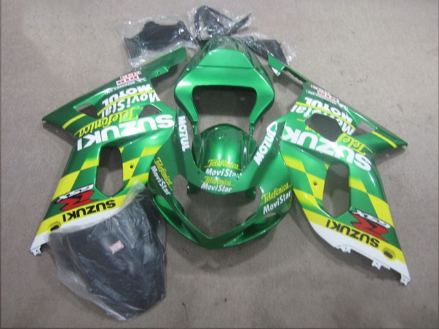 Custom 2001-2003 Telefunica Movistar Suzuki GSXR600 Motor Bike Fairings Custom 2001-2003 Telefunica Movistar Suzuki GSXR600 Motor Bike Fairings