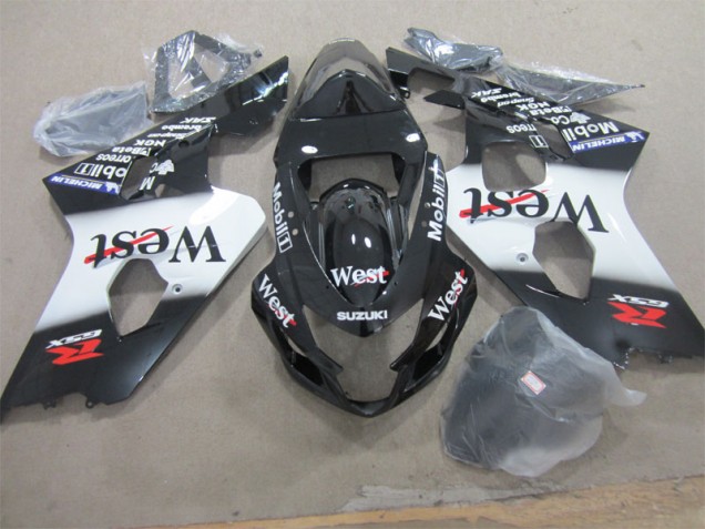 Custom 2004-2005 Black West Suzuki GSXR600 Motorcycle Fairing Kits Custom 2004-2005 Black West Suzuki GSXR600 Motorcycle Fairing Kits