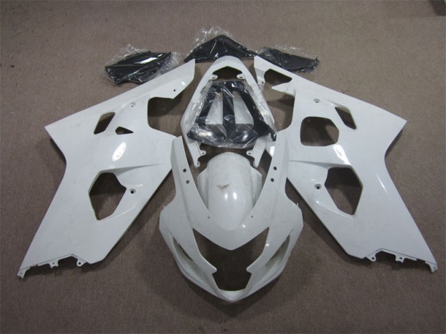 Aftermarket 2004-2005 White Suzuki GSXR600 Bike Fairings