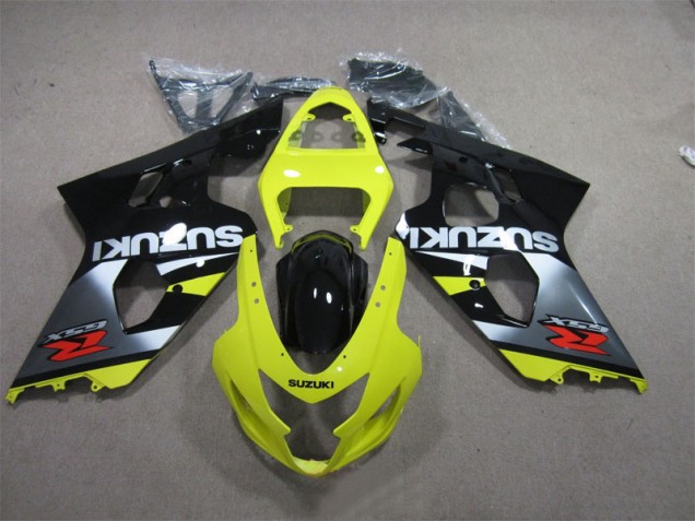 Custom 2004-2005 Yellow Black Suzuki GSXR600 Motorcycle Bodywork Custom 2004-2005 Yellow Black Suzuki GSXR600 Motorcycle Bodywork
