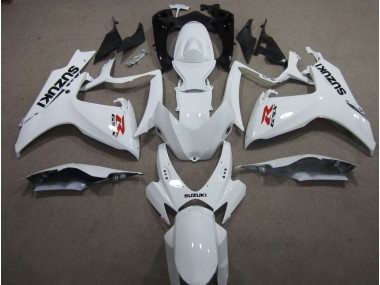 Aftermarket 2006-2007 White Suzuki GSXR600 Motorcyle Fairings