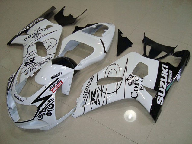 Custom 2001-2003 White Alstare Motul Suzuki GSXR750 Motor Bike Fairings