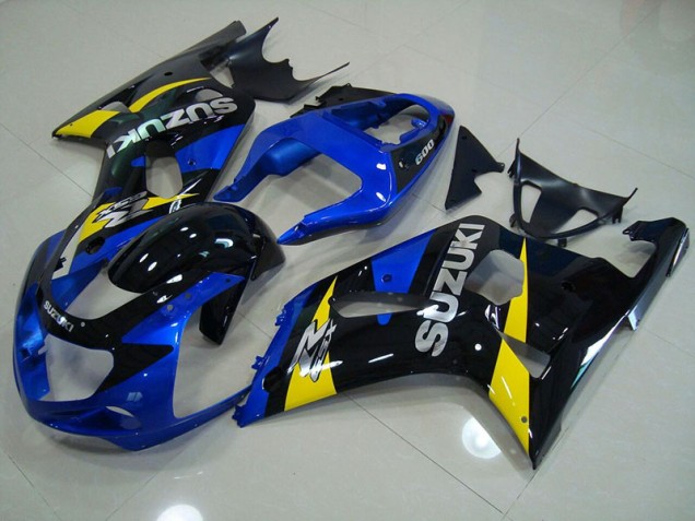 Aftermarket 2001-2003 Blue Black Suzuki GSXR750 Motorbike Fairing Kits