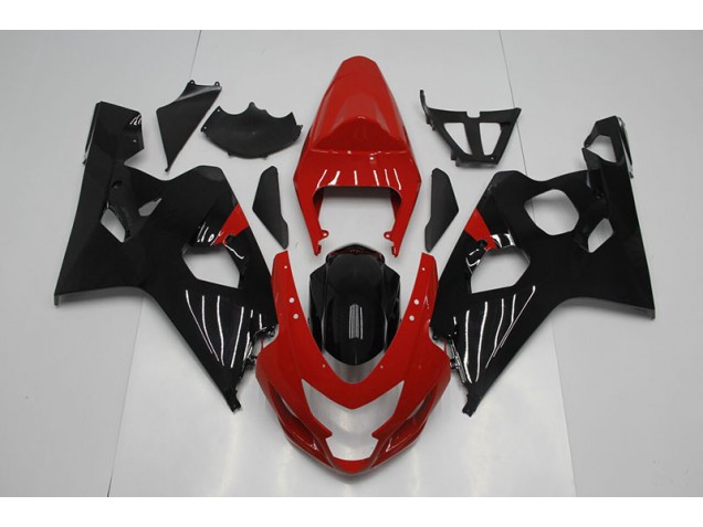 Custom 2004-2005 Red Black Suzuki GSXR750 Motorcylce Fairings Custom 2004-2005 Red Black Suzuki GSXR750 Motorcylce Fairings