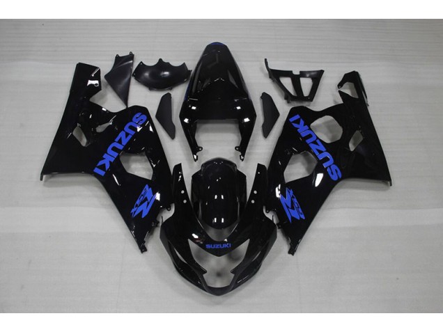 Custom 2004-2005 Black Blue Decal Suzuki GSXR750 Motorcycle Fairing Kits Custom 2004-2005 Black Blue Decal Suzuki GSXR750 Motorcycle Fairing Kits