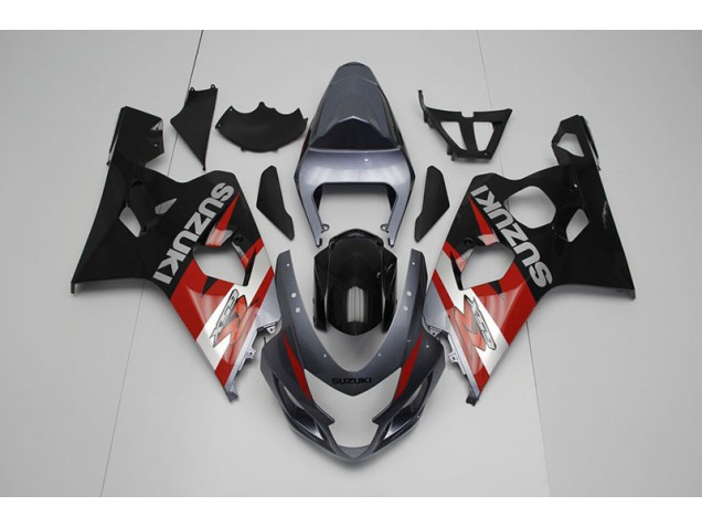 Aftermarket 2004-2005 Black Red Suzuki GSXR750 Bike Fairings