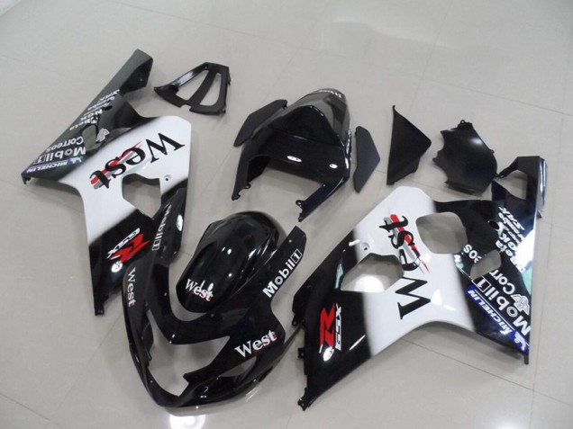 Custom 2004-2005 Black West Suzuki GSXR750 Bike Fairing Kit Custom 2004-2005 Black West Suzuki GSXR750 Bike Fairing Kit
