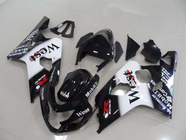 Aftermarket 2004-2005 Black West Suzuki GSXR750 Bike Fairing Kit