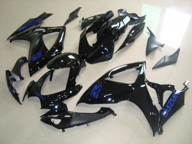 Custom 2006-2007 Black Blue Decal Suzuki GSXR750 Bike Fairing Custom 2006-2007 Black Blue Decal Suzuki GSXR750 Bike Fairing