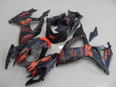 Custom 2006-2007 Black Red Suzuki GSXR750 Motorcycle Replacement Fairings