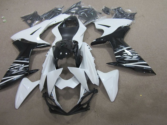 Aftermarket 2011-2021 White Black Suzuki GSXR750 Motorcycle Fairing Kit