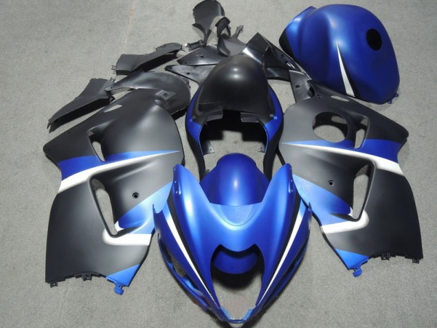 Aftermarket 1996-2007 Blue Black Suzuki GSXR1300 Hayabusa Motorbike Fairing