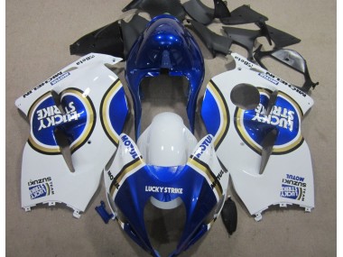 Aftermarket 1996-2007 Blue Motul White Lucky Strike Suzuki GSXR1300 Hayabusa Motorcycle Replacement Fairings