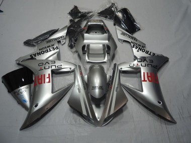 Custom 2002-2003 Silver Fiat Yamaha YZF R1 Replacement Fairings