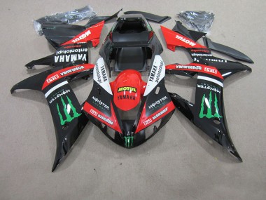 Custom 2004-2006 Red White Black Motul Yamaha YZF R1 Motorcycle Fairing