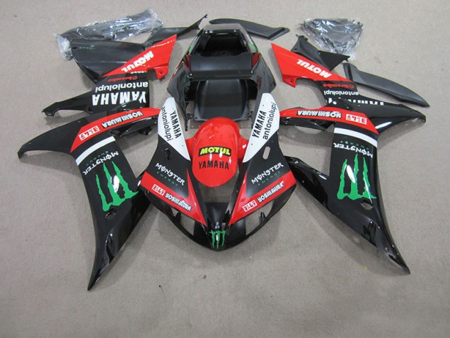 Custom 2004-2006 Red White Black Motul Yamaha YZF R1 Motorcycle Fairing Custom 2004-2006 Red White Black Motul Yamaha YZF R1 Motorcycle Fairing