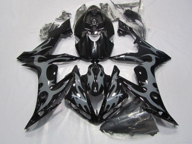 Custom 2004-2006 Black Yamaha YZF R1 Bike Fairings Custom 2004-2006 Black Yamaha YZF R1 Bike Fairings