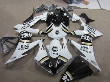 Custom 2004-2006 Black White Lucky Strike Yamaha YZF R1 Motorcyle Fairings