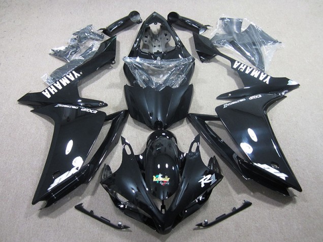 Custom 2007-2008 Black White Decal Yamaha YZF R1 Motorcycle Fairing Kits Custom 2007-2008 Black White Decal Yamaha YZF R1 Motorcycle Fairing Kits