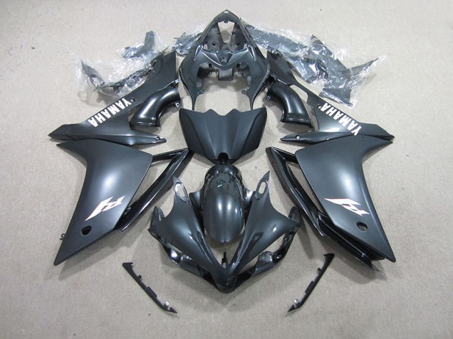 Custom 2007-2008 Black White Decal Yamaha YZF R1 Motorbike Fairing