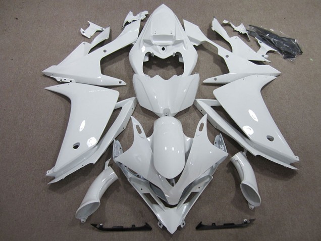 Custom 2007-2008 White Yamaha YZF R1 Motorcycle Fairings Custom 2007-2008 White Yamaha YZF R1 Motorcycle Fairings