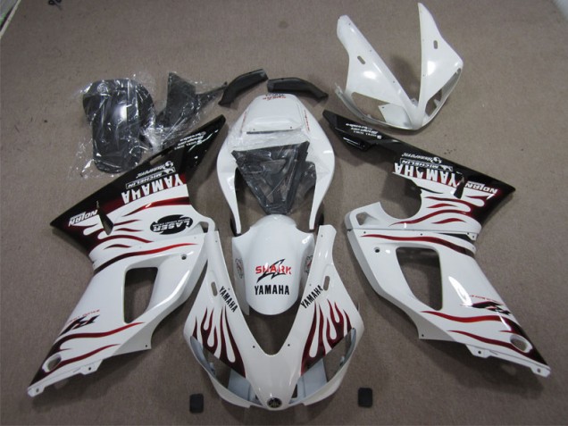 Custom 2009-2011 White Black Red Shark Yamaha YZF R1 Bike Fairing Kit Custom 2009-2011 White Black Red Shark Yamaha YZF R1 Bike Fairing Kit