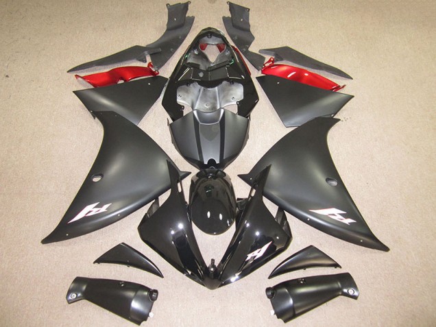 Custom 2012-2014 Black White Decal Yamaha YZF R1 Replacement Fairings