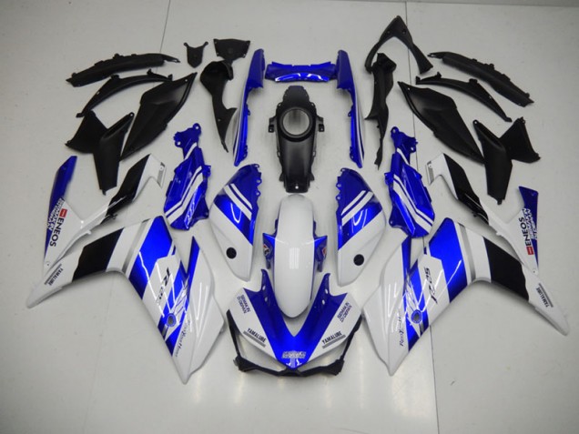 Custom 2015-2022 Blue White Blue White ENEOS Yamaha YZF R3 Bike Fairings Custom 2015-2022 Blue White Blue White ENEOS Yamaha YZF R3 Bike Fairings