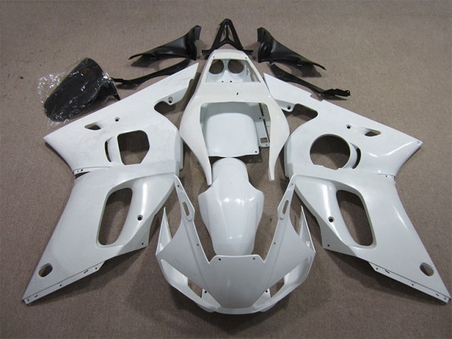 Custom 1998-2002 White Yamaha YZF R6 Motorcycle Replacement Fairings Custom 1998-2002 White Yamaha YZF R6 Motorcycle Replacement Fairings