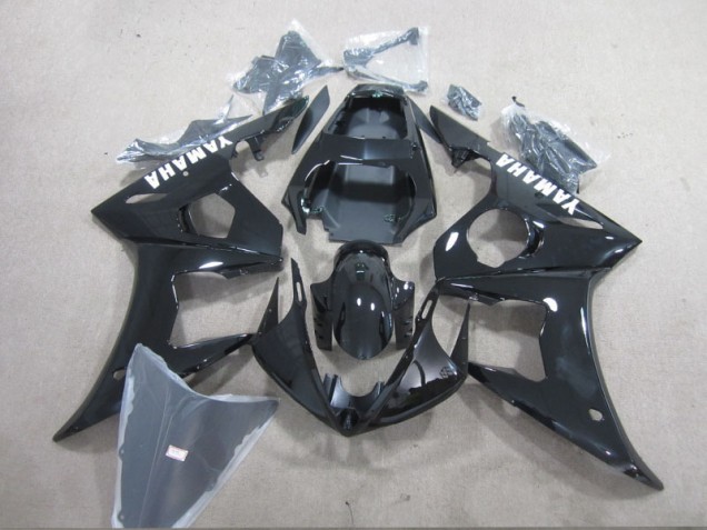 Custom 2003-2005 Black White Decal Yamaha YZF R6 Motorcycle Fairings Kit Custom 2003-2005 Black White Decal Yamaha YZF R6 Motorcycle Fairings Kit