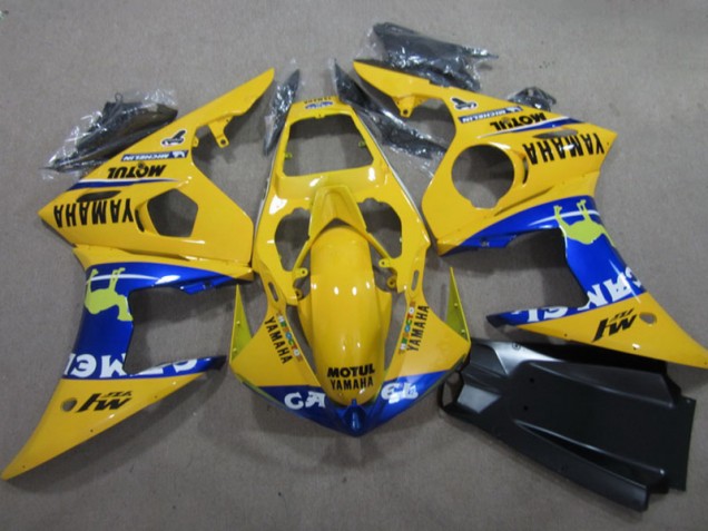 Custom 2003-2005 Yellow Motul Yamaha YZF R6 Motorcycle Fairing Kits Custom 2003-2005 Yellow Motul Yamaha YZF R6 Motorcycle Fairing Kits