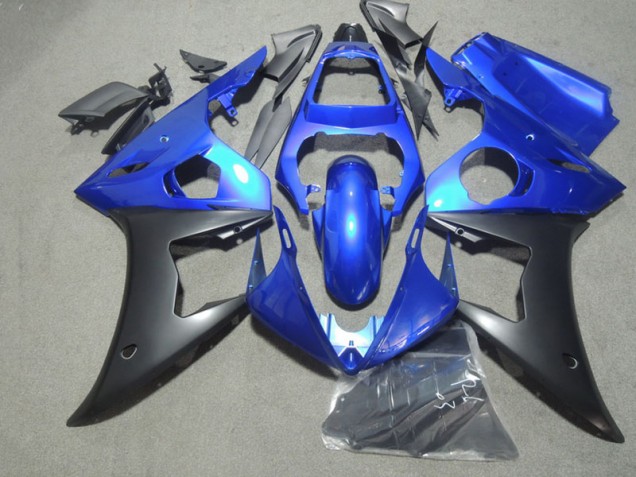Custom 2003-2005 Blue Black Yamaha YZF R6 Motorbike Fairing Custom 2003-2005 Blue Black Yamaha YZF R6 Motorbike Fairing