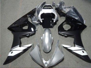 Custom 2003-2005 Black Yamaha YZF R6 Motorcycle Fairing Kit