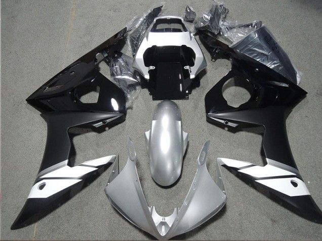 Custom 2003-2005 Black Yamaha YZF R6 Motorcycle Fairing Kit Custom 2003-2005 Black Yamaha YZF R6 Motorcycle Fairing Kit